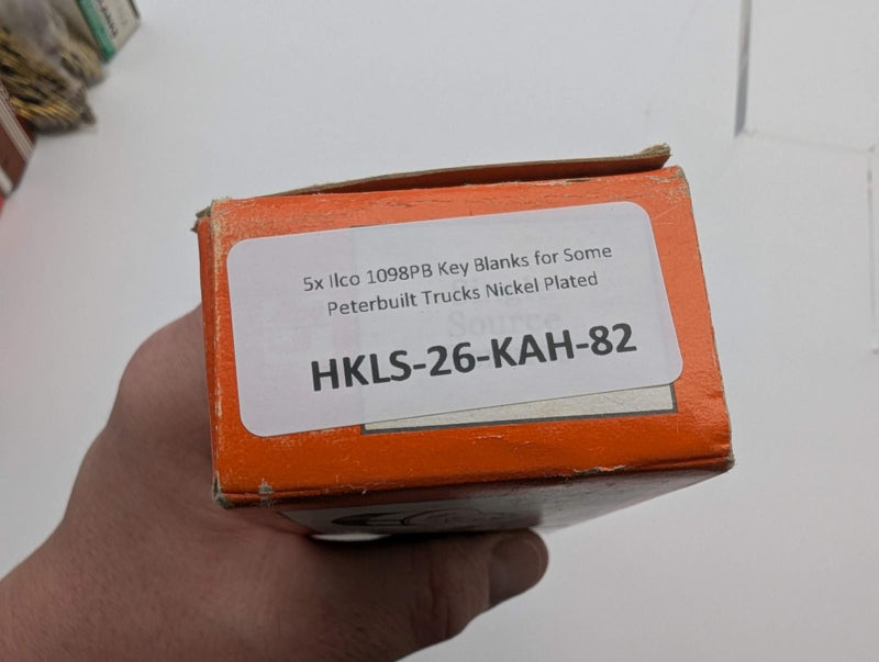 5x Ilco 1098PB Key Blanks for Some Peterbuilt Trucks Nickel Plated 4