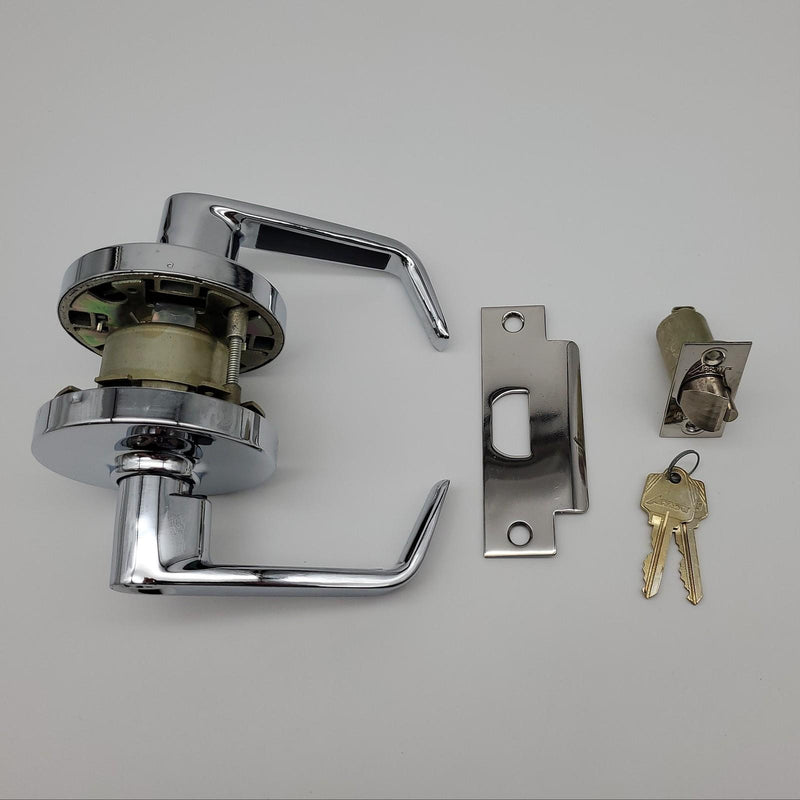Arrow Door Lever Classroom Lock Polished Chrome 2-3/4" Backset H17 RH NOS 2