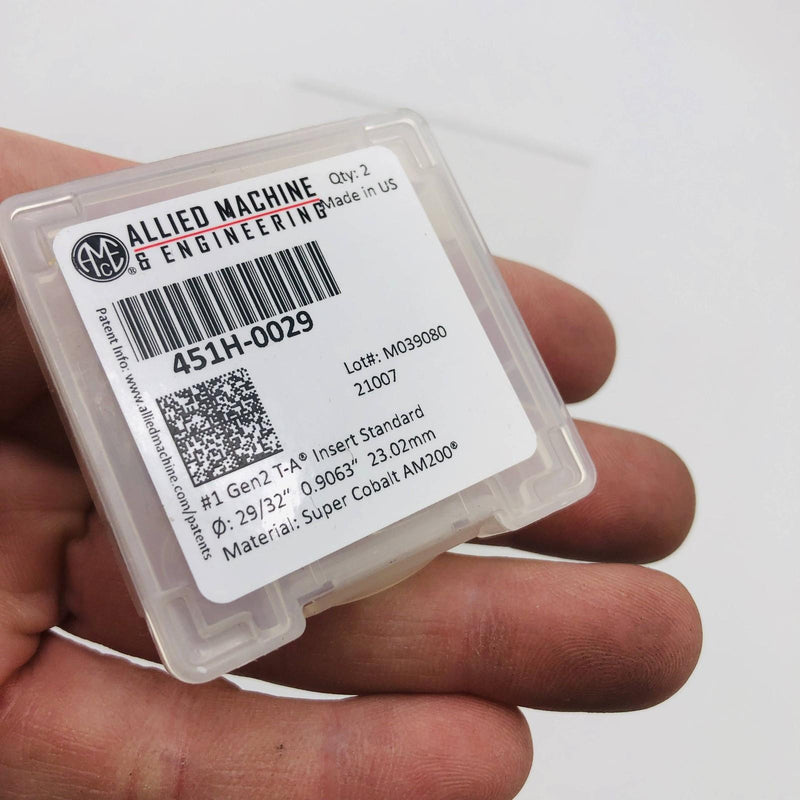 2x Allied Machine 451H-0029 Drill Insert 1 GEN2 TA SC AM200 29/32 Super Cobalt 2