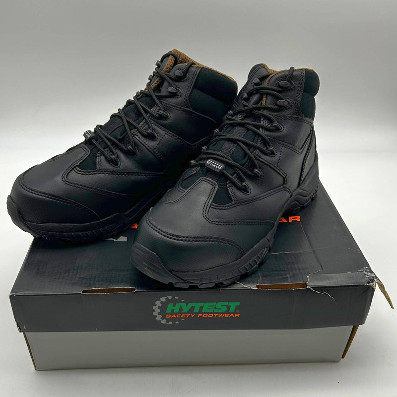 HyTest K12200 Internal Met Safety Hiker Boots Comp Toe EH Black 9.5 EW Mens 1