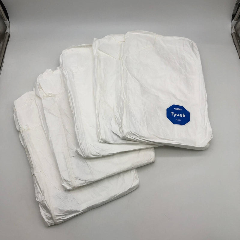 Dupont Tyvek 400 Chemical-Resistant Coverall 4XL White TY125SWH4X002500 5pk 9