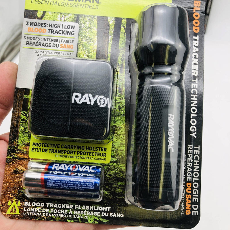 3pk Rayovac SPBT3AAA-B Blood Tracking Flashlight Night Vision Whte LED Sportsman 4