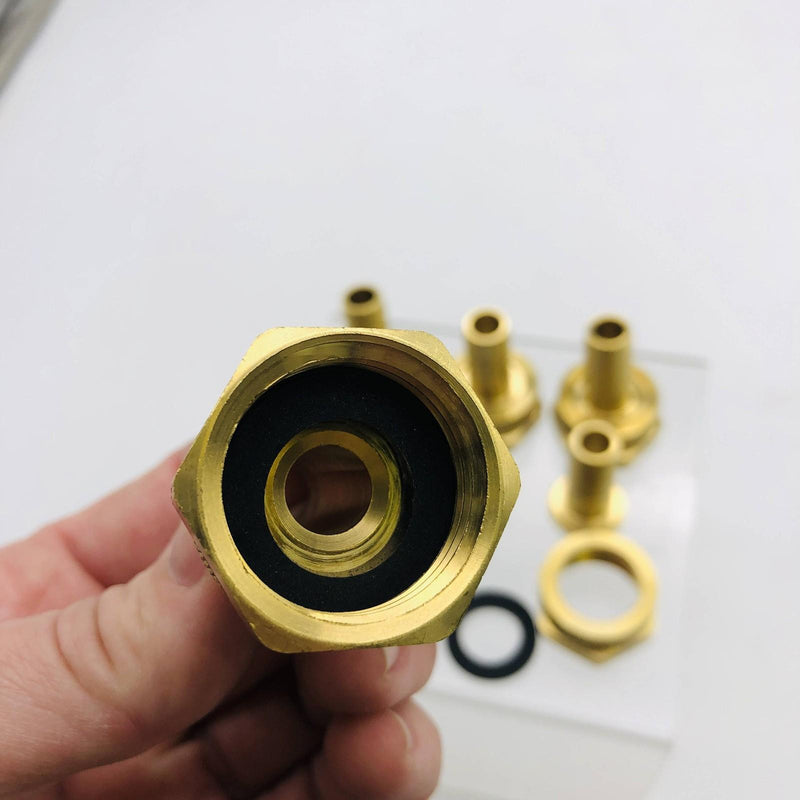 6pk Dixon BCF74 Coupling Coupler 1/2" GHT Female x 1/2" Hose ID Brass Fitting 4