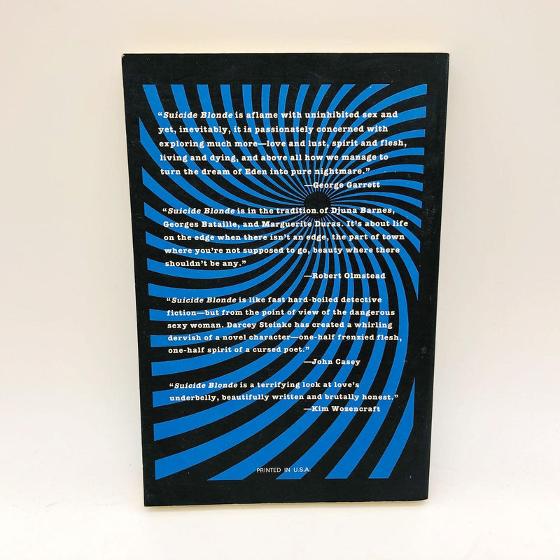 Suicide Blonde Darcey Steinke Paperback 1992 Sexual Psychological Odyssey 1960s 2