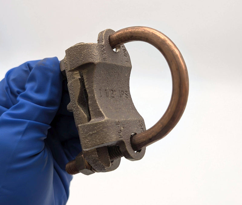 Penn-Union GPL-28 Bronze Clamp Connector 2/0 AWG Fits IPS 1-1/2" 1