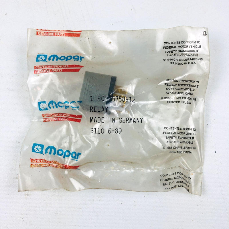 Mopar 5758912 Relay Trailer Towing OEM NOS 1981-86 88-90 XJ Cherokee Wagoneer 7