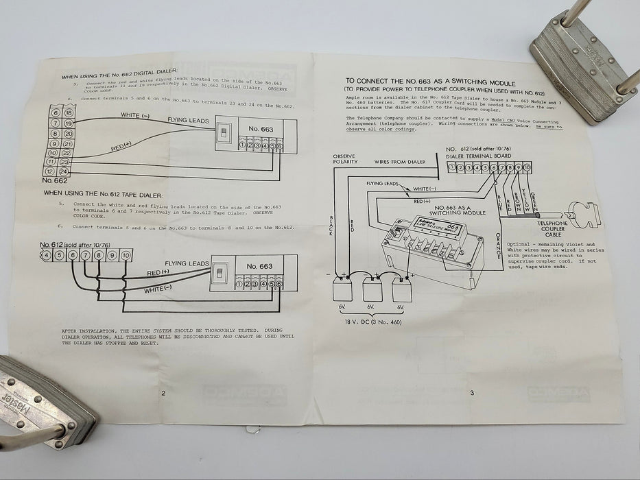 Ademco Line Seizure Switching Module # 663 Emergency Message & Line Isolation 10