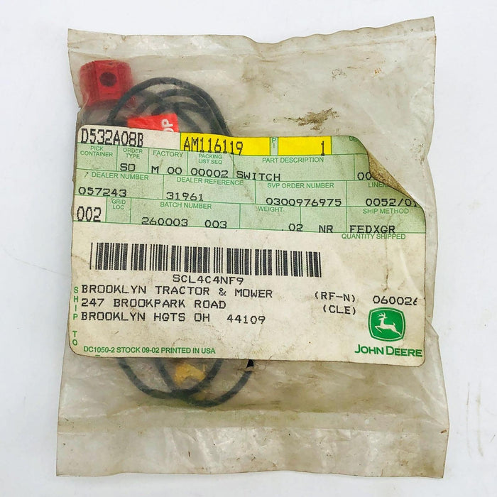 John Deere AM116119 Switch OEM New Old Stock NOS Sealed 1