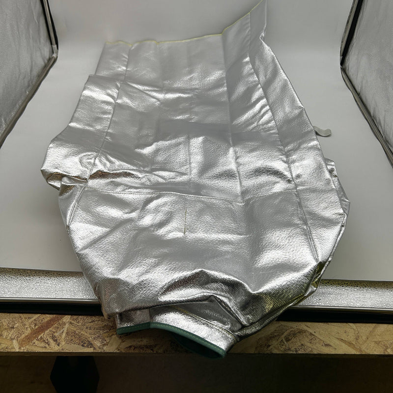 National C22NLLG45 Aluminized Coat Size Large 45in Vented Silver Carbon Armour