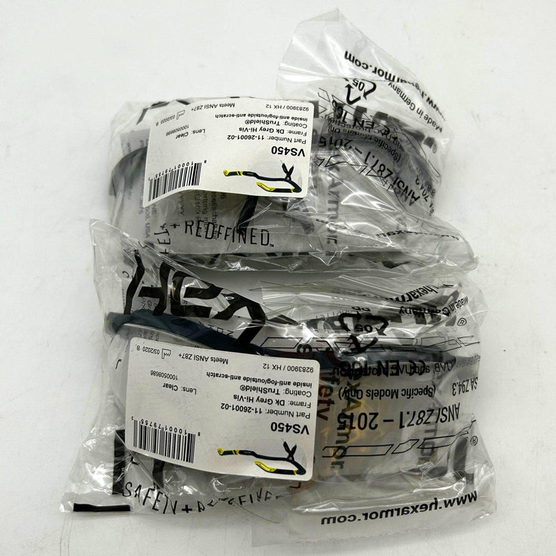 HexArmor 11-26001-02 Clear Safety Glasses VS450 TruShield Anti-Fog Lot of 2 1
