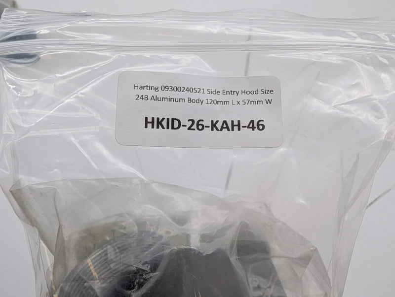 Harting 09300240521 Side Entry Hood Size 24B Aluminum Body 120mm L x 57mm W 5