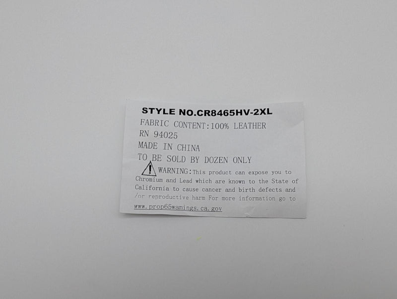 Goatskin Leather Driver Gloves 2XL A5 Cut Resistant Hi-Vis Fingertips 3 Pairs 5