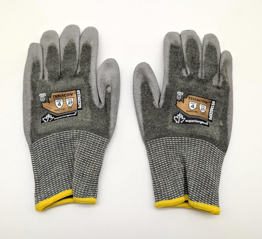 TenActiv A9 Cut Resistant Work Gloves Medium Poly Palm Coated STAGCXPU 1 Pair 1