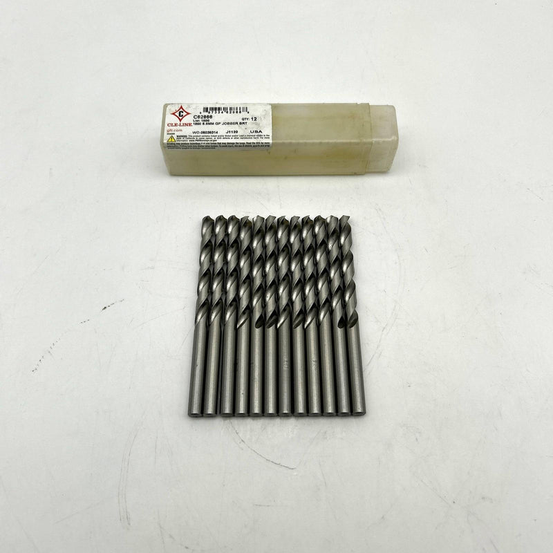 Cle-Line C62866 Jobber Drill Bit 6.8mm 1898 General Purpose HSS Bright Lot of 12