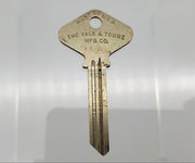 1x Yale FN211 GH Key Blanks Hotel Motel GH Keyway Nickel Silver 7-3/4 Pin NOS 1