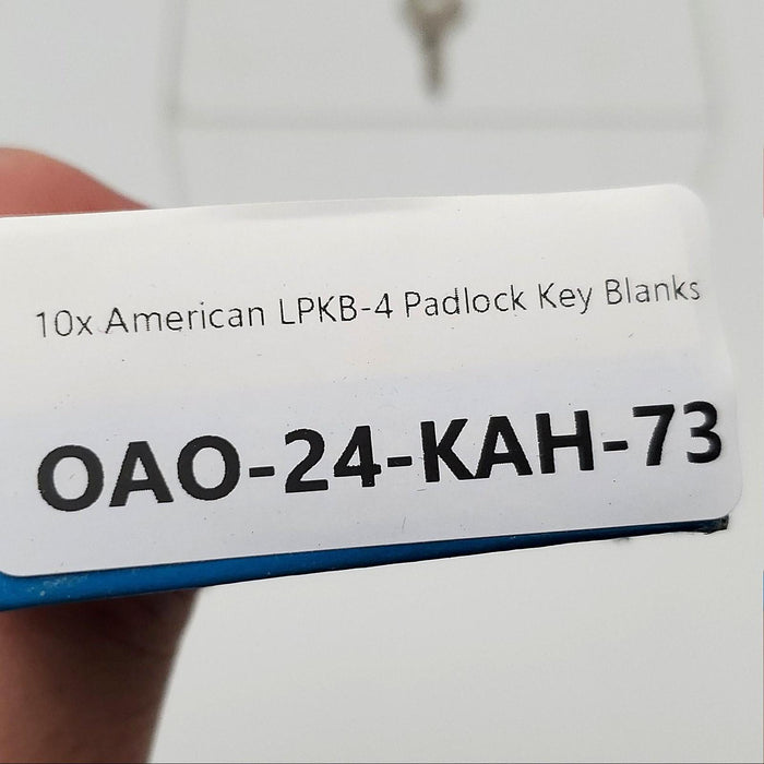 10x American LPKB-4 Padlock Key Blanks fits American Lock P3 Padlocks 4 Pin 3