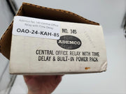 Ademco No 145 Central Office Relay with Time Delay 15-30 Sec 6VDC w/ Power Pack 9