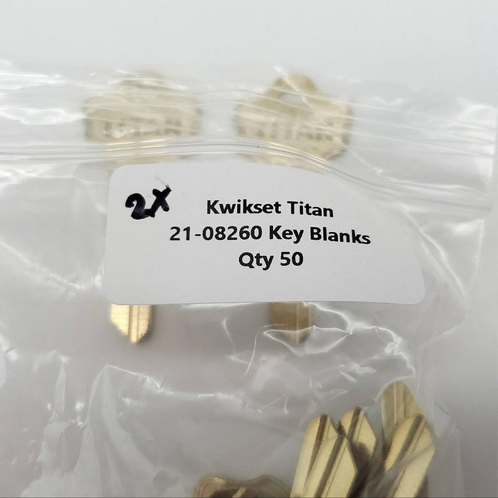 2x Kwikset Titan Key Blanks KW10 Keyway 21-08260 6 Pin OEM Original 4