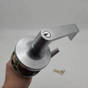 Yale Door Lever Entry Lock Double Cylinder Satin Chrome Lever Only AU5417LN 1