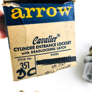 Arrow 351DC Panic Proof Door Knob Lockset Keyed US26D Dull Chrome Cylinder 3