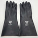 MAPA Butoflex 650 Butyl Gloves Chemical Resistant Size 8 Med 14" Long Black Pair 2