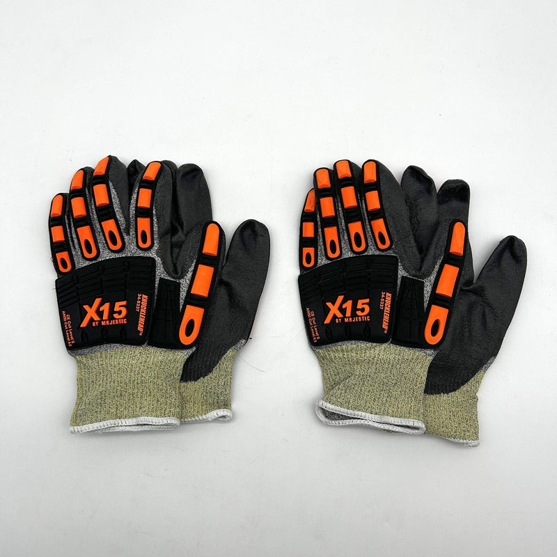 Majestic Glove 34-5337 Cut Resistant Glove 2XL Impact Made With Dyneema 2 Pairs 9