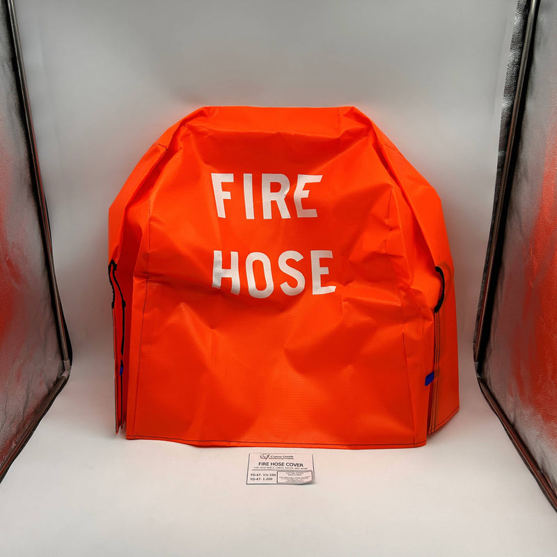 Cotton Goods Manufacturing FD47-1-200 Fire Hose Cover 10oz Orange Reels Carts