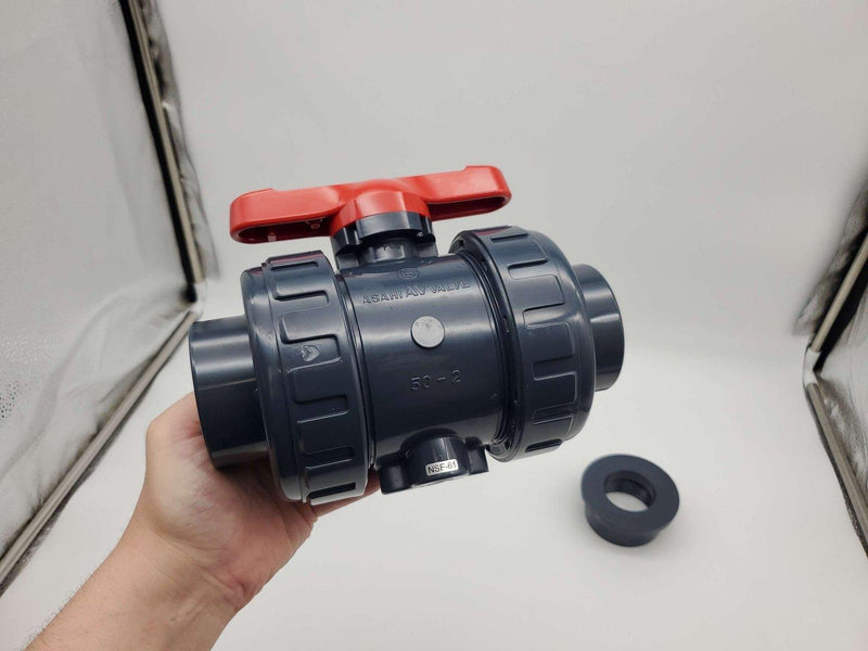 Asahi AV 1605-020 2" Ball Valve Type 21 True Union PVC FKM Seals 230 Psi 3