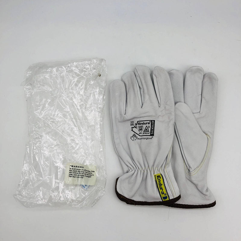 Superior 378GKTFG-3XL Leather Driver Glove Sz 3x Endura Goat Grain Arc Flash 1pr 10