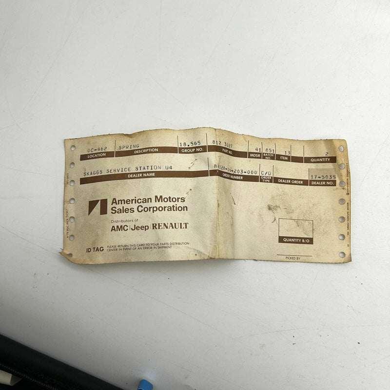 AMC Jeep 8123027 Spring Poppet WQT OEM New Old Stock NOS Loose 2