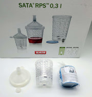 SATA 1010420 Paint Cups 0.3L Lids & 125 Micron Sieves 100 EA for SATAjet 5000 B 1