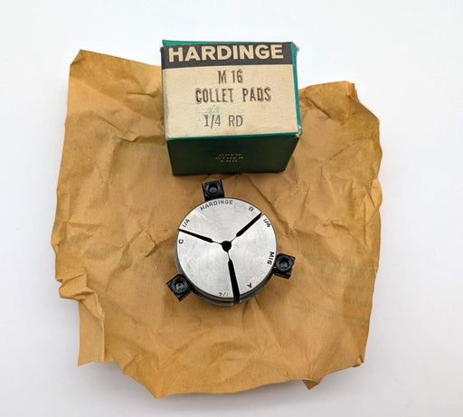 Hardinge M16 1/4" Round Smooth Collet Pads 3-Segment for M-Series Collet 1