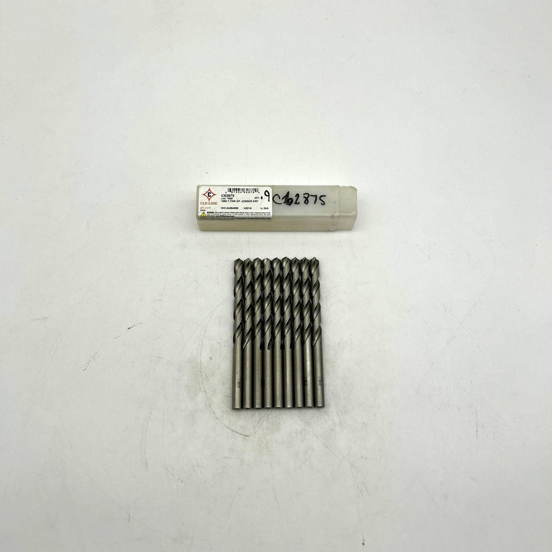 Cle-Line C62875 Jobber Drill Bit 7.7mm 1898 General Purpose HSS Bright Lot of 9