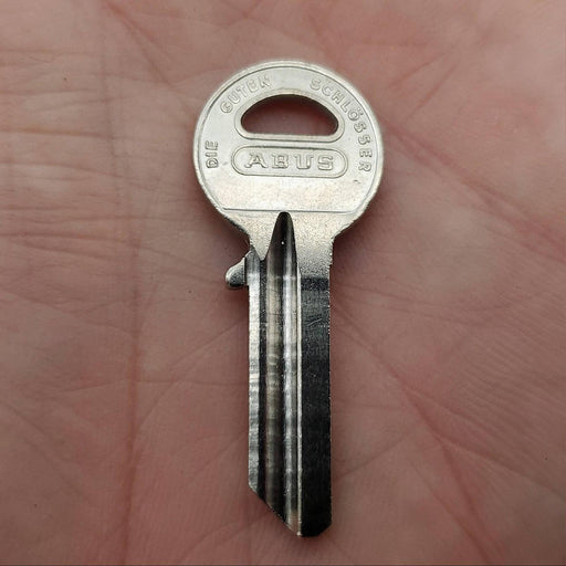 5x Abus 85/30 KBR Padlock Key Blanks #90410 Nickel Plated 4 Pin Right Handed 2