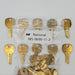 10x National M5-0690-11-2 Key Blanks for Southco File Cabinet Lock Brass 4