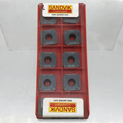 10pk Sandvik R245-12 T3 M-PL Milling Insert Grade 1010 Square Solid Carbide 1