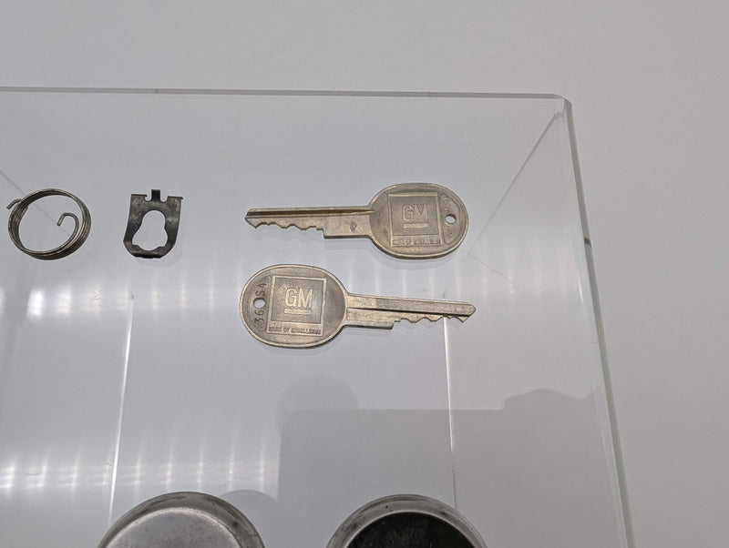 1981 to 1987 GM Door & Trunk Lock Cylinder Set of 3 w/ 2 Keys B&S 608333