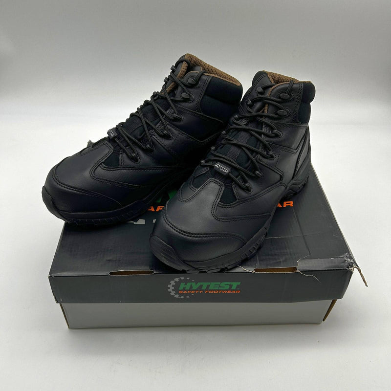 HyTest K12200 Internal Met Safety Hiker Boots Comp Toe EH Black 9.5 EW Mens 11