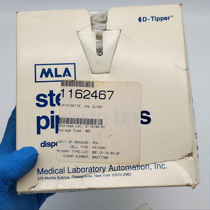 MLA Sterile Pipette Tips 200 ul Individually Wrapped Polyprolyne 2025 Box of 200 4