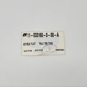 Diebold 11-033160-0-00-A Safe Deposit Lock Key Blank for Yale 768 3