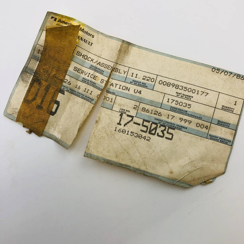 AMC Jeep 83500177 Shock Absorber Package Severe Use OEM NOS 83-86 CJ Open Clean 5