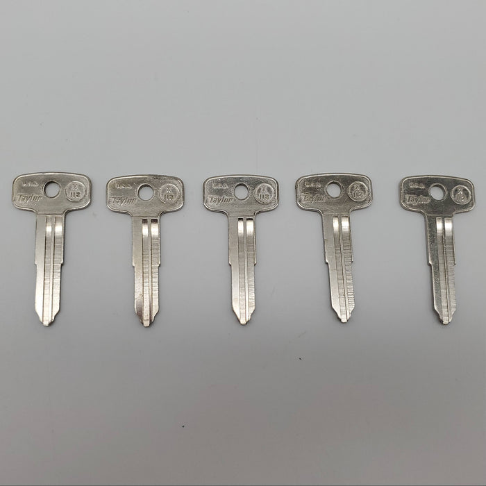 5x Ilco X118 Key Blanks For Yamaha, Kawasaki, Suzuki Motorcycles Nickel Plated 3