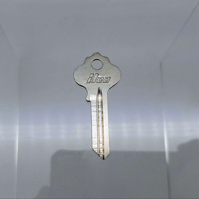 10x Ilco 1054FN Key Blanks IN28 Ilco, Almer and Peebee Nickel Plated NOS