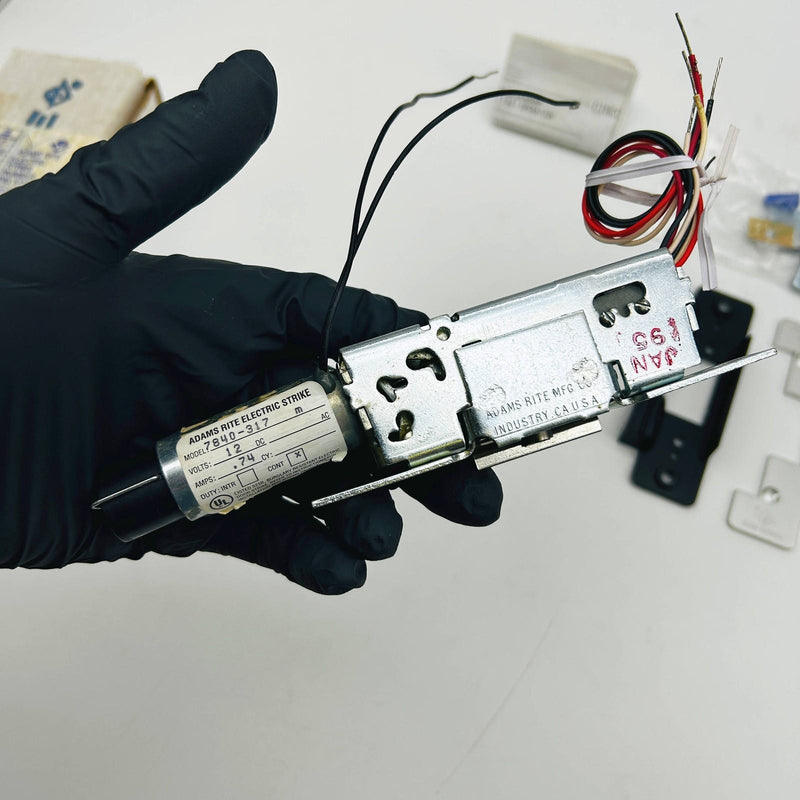 Adams Rite 7840-317 Electric Strike Monitor Fail-Safe 12VDC Satin Alum No Scrws 7