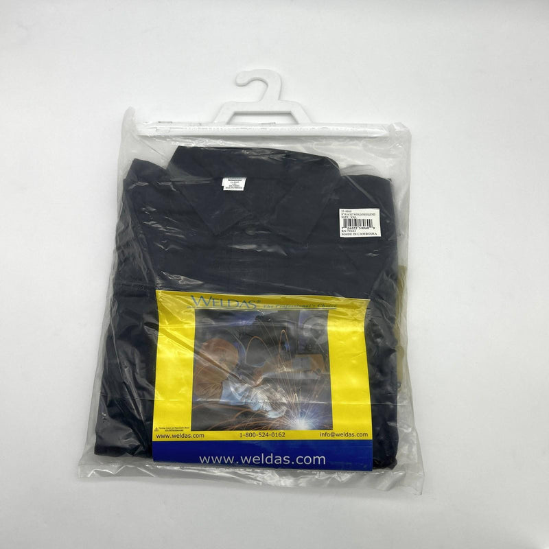 Weldas 33-8060 Welding Jacket 2XL Cool FR Hybrid 9oz Cotton W/ Leather Sleeves