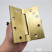 3x S Parker UL1279 Spring Hinges 4.5" x 4.5" Satin Brass USA Made 5