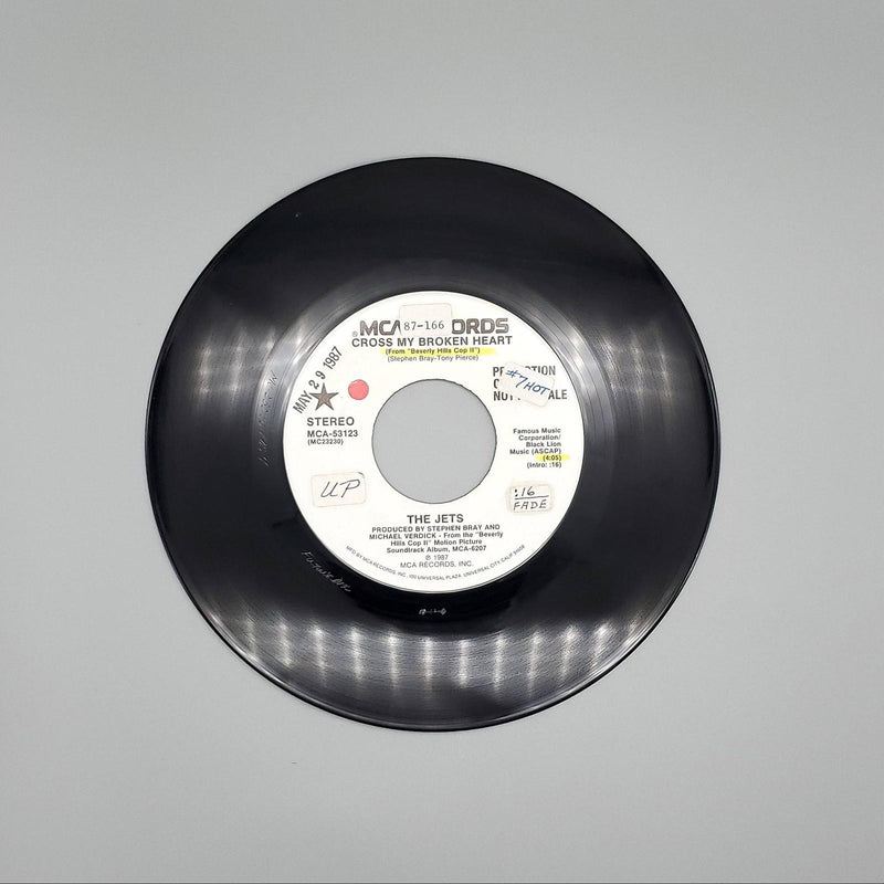 The Jets Cross My Broken Heart Single Record MCA Records 1987 MCA-53123 PROMO 1