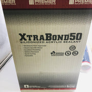 Premier Xtra Bond 50 Siliconized Acrylic Sealant White Paintable 10.1oz 24/case 4