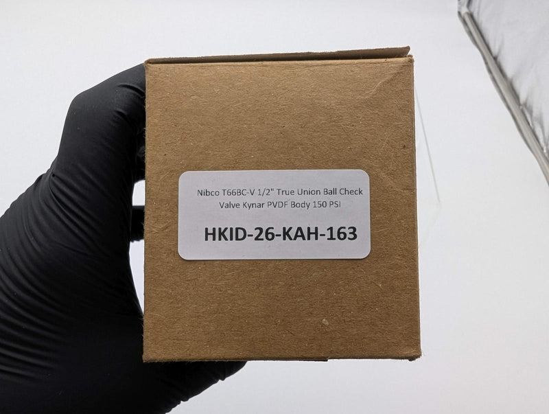 Nibco T66BC-V 1/2" True Union Ball Check Valve Kynar PVDF Body 150 PSI 6