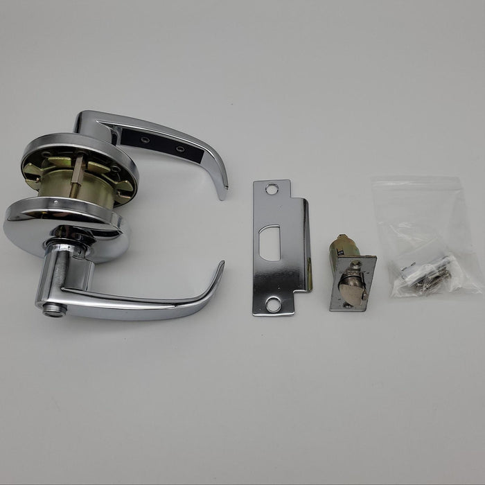 Sargent Door Lever Privacy Lock Polished Chrome 2-3/4" Backset L Lever 65U65 2